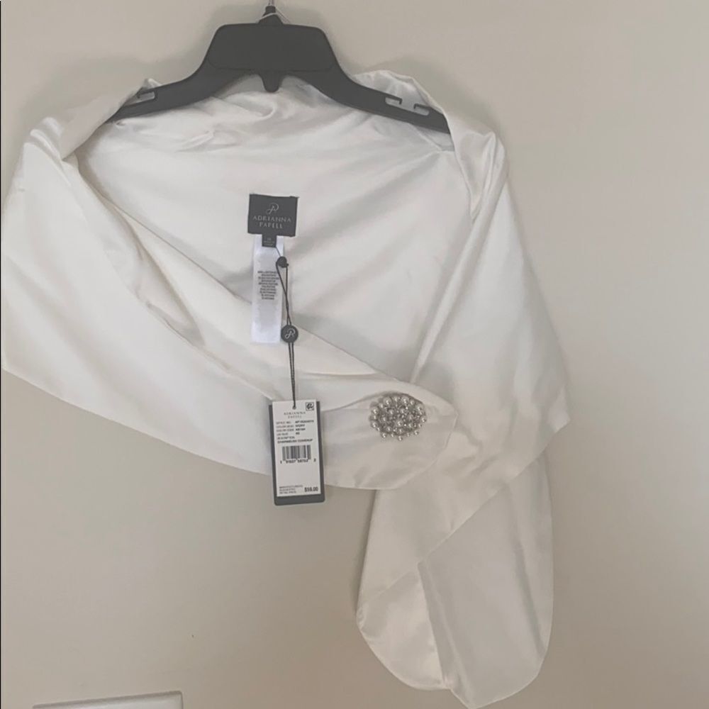 👉 Adrianna Papell Coverup Charmeuse Size XS ⭐️⭐️⭐️⭐️⭐️ - Picture 3 of 12